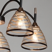 Люстра на штанге De City Dela 38 635015405 цвет плафона/подвески Золото, Черный, цвет арматуры Золото, Черный-3