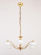Люстра Doge Luce 6418 6418/6.31 цвет плафона/подвески Белый, цвет арматуры Золото-1