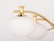 Люстра Doge Luce 6418 6418/6.31 цвет плафона/подвески Белый, цвет арматуры Золото-3