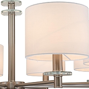 Люстра Escada Novella 641/8PL цвет плафона/подвески Белый, цвет арматуры Прозрачный, Никель-4