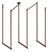 Трековый  светильник Kink Light Сатори 6421-2K,06 цвет терракотовый