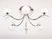 Люстра Doge Luce 6501 6501D6.40BA цвет плафона/подвески Белый, цвет арматуры Хром-1