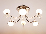 Люстра Doge Luce 6501 6501D6.40BA цвет плафона/подвески Белый, цвет арматуры Хром-2