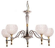 Люстра Abrasax 6565 6565/5 цвет плафона/подвески Прозрачный, цвет арматуры Хром