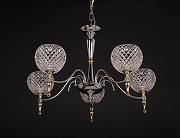 Люстра Abrasax 6565 6565/5 цвет плафона/подвески Прозрачный, цвет арматуры Хром-2