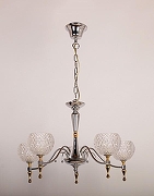 Люстра Abrasax 6565 6565/5 цвет плафона/подвески Прозрачный, цвет арматуры Хром-3