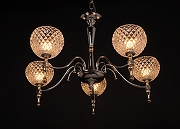 Люстра Abrasax 6565 6565/5 цвет плафона/подвески Прозрачный, цвет арматуры Хром-4