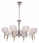 Люстра Abrasax 6565 6565/8 цвет плафона/подвески Прозрачный, цвет арматуры Хром-1