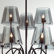 Люстра на штанге Lumion Smoky 6570/9C цвет черный-5