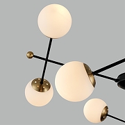 Люстра на штанге Lumion Melody 6581/8 цвет плафона/подвески Белый, цвет арматуры Золото, Черный-3