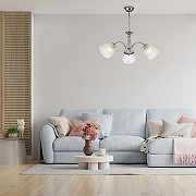 Люстра Escada Frees1a 658/3PL Chrome цвет плафона/подвески Прозрачный, цвет арматуры Хром-6