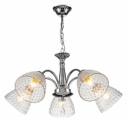 Люстра Escada Frees1a 658/5PL Chrome цвет плафона/подвески Прозрачный, цвет арматуры Хром-2