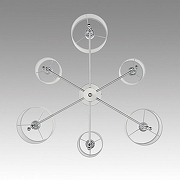 Люстра на штанге Lumion Latti 6589/6C цвет хром-3