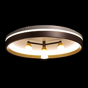 Люстра De City Семья 66 660014701 цвет плафона/подвески Белый, цвет арматуры Коричневый-1