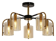 Люстра на штанге Escada Elegant 671/5P цвет золото, черный