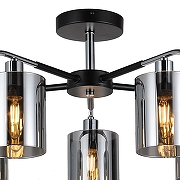 Люстра на штанге Escada Elegant 671/5P Chrome цвет хром, черный-2