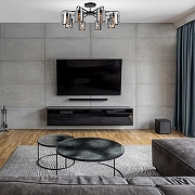 Люстра на штанге Escada Elegant 671/8P Chrome цвет хром, черный-5