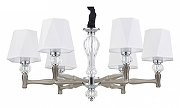 Люстра Escada Arcadia 672/6S Nickel цвет плафона/подвески Белый, цвет арматуры Прозрачный, Никель
