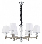 Люстра Escada Arcadia 672/6S Nickel цвет плафона/подвески Белый, цвет арматуры Прозрачный, Никель-1