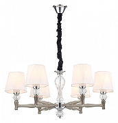 Люстра Escada Arcadia 672/6S Nickel цвет плафона/подвески Белый, цвет арматуры Прозрачный, Никель-2