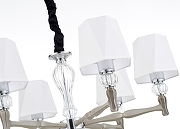 Люстра Escada Arcadia 672/6S Nickel цвет плафона/подвески Белый, цвет арматуры Прозрачный, Никель-3