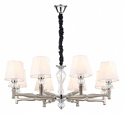 Люстра Escada Arcadia 672/8S Nickel цвет плафона/подвески Белый, цвет арматуры Прозрачный, Никель-2