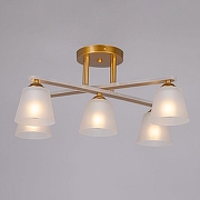 Люстра De City Тетро 673017805 цвет плафона/подвески Белый, цвет арматуры Белый, Золото-1