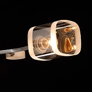 Люстра на штанге De City Тетро 35 673018703 цвет плафона/подвески Белый, Дымчатый, цвет арматуры Коричневый, Серый-3