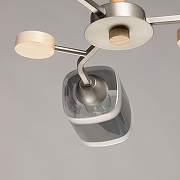 Люстра на штанге De City Тетро 35 673018703 цвет плафона/подвески Белый, Дымчатый, цвет арматуры Коричневый, Серый-4