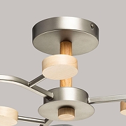 Люстра на штанге De City Тетро 35 673018703 цвет плафона/подвески Белый, Дымчатый, цвет арматуры Коричневый, Серый-7