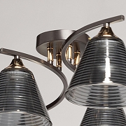 Люстра De City Тетро 36 673019004 цвет плафона/подвески Дымчатый, цвет арматуры Золото, Коричневый-7