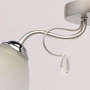 Люстра De City Нежность 32 676012903 цвет плафона/подвески Белый, Прозрачный, цвет арматуры Хром-5