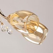 Люстра на штанге De City Нежность 43 676017305 цвет плафона/подвески Золото, цвет арматуры Золото-2