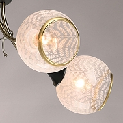 Люстра De City Грация 20 677014505 цвет плафона/подвески Белый, Прозрачный, цвет арматуры Латунь, Черный-3