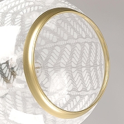 Люстра De City Грация 20 677014505 цвет плафона/подвески Белый, Прозрачный, цвет арматуры Латунь, Черный-4