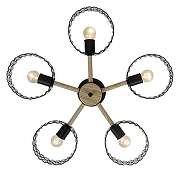 Люстра на штанге Escada Banjo 679/5P Black цвет коричневый, черный-2