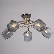 Люстра на штанге De City Акцент 680012205 цвет плафона/подвески Серый, цвет арматуры Черный-1