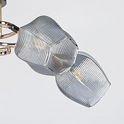 Люстра на штанге De City Акцент 680012205 цвет плафона/подвески Серый, цвет арматуры Черный-2