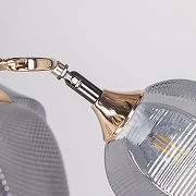 Люстра на штанге De City Акцент 680012205 цвет плафона/подвески Серый, цвет арматуры Черный-5