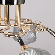 Люстра на штанге De City Акцент 680012205 цвет плафона/подвески Серый, цвет арматуры Черный-7