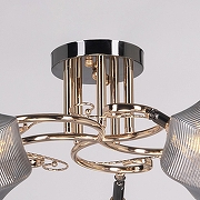 Люстра на штанге De City Акцент 680012205 цвет плафона/подвески Серый, цвет арматуры Черный-8