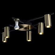 Люстра Loft it Tr1bes 8120C-6 цвет плафона/подвески Латунь, цвет арматуры Латунь, Черный-1