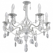 Люстра De City Свеча 38 683013205 цвет плафона/подвески Прозрачный, цвет арматуры Белый