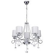 Люстра MW-Light Федерика 83 684010105 цвет плафона/подвески Белый, Прозрачный, цвет арматуры Хром-1