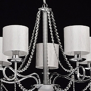 Люстра MW-Light Федерика 83 684010105 цвет плафона/подвески Белый, Прозрачный, цвет арматуры Хром-9