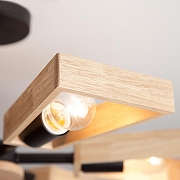 Люстра Eurosvet Klark 70056/8 черный цвет плафона/подвески Коричневый, цвет арматуры Коричневый-2