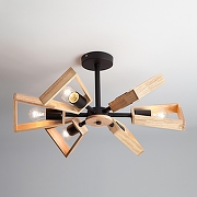 Люстра Eurosvet Klark 70056/6 черный цвет коричневый-2