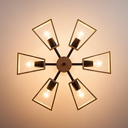 Люстра Eurosvet Klark 70056/6 черный цвет коричневый-3