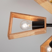 Люстра Eurosvet Klark 70056/6 черный цвет коричневый-4