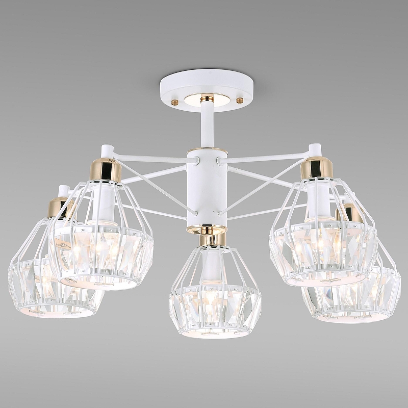 Люстра на штанге Eurosvet Lord 70075/5 белый 